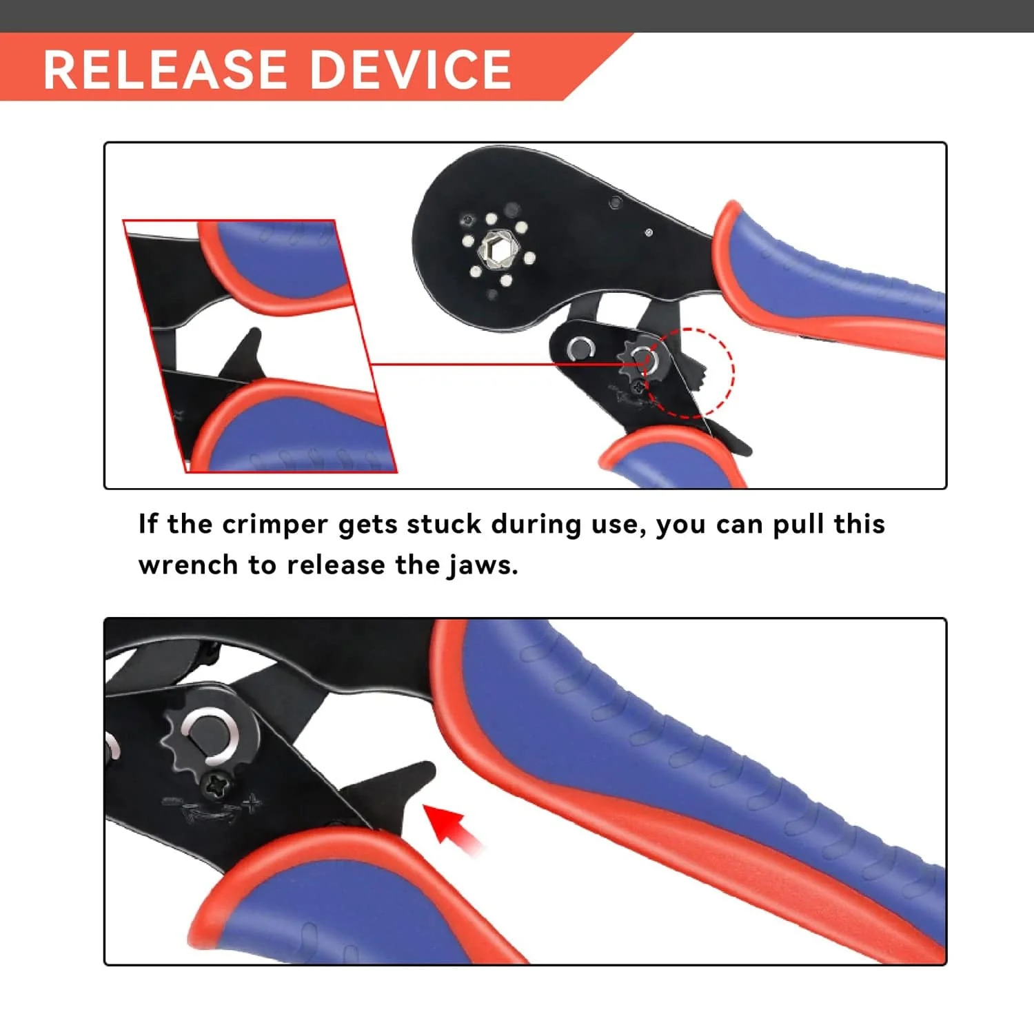 Hexagonal Ferrule Connector Crimping Tool AWG 30-5, Hexagonal Self-Adjusting Ratchet Crimper for End-Sleeves, Wire Ends Terminals (Crimper 16-6S) - RS6188 - Image 4